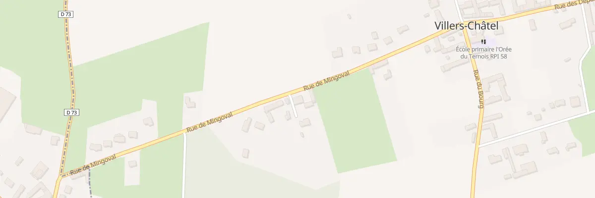 Plan du 275 Rue de Mingoval à Villers-Châtel
