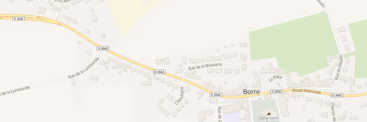 Plan du 1 Rue de la Brasserie Dom Moulin à Borre