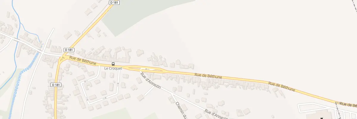 Plan du 295 Rue de Béthune à Chocques
