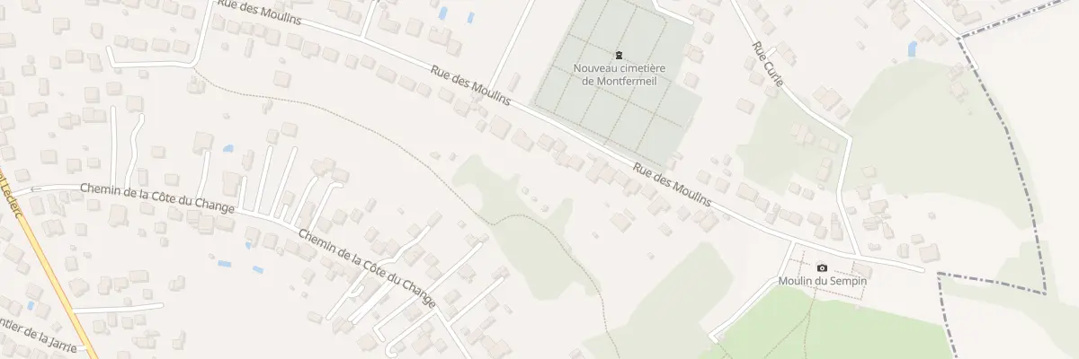 Plan du 94 Rue des Moulins à Montfermeil