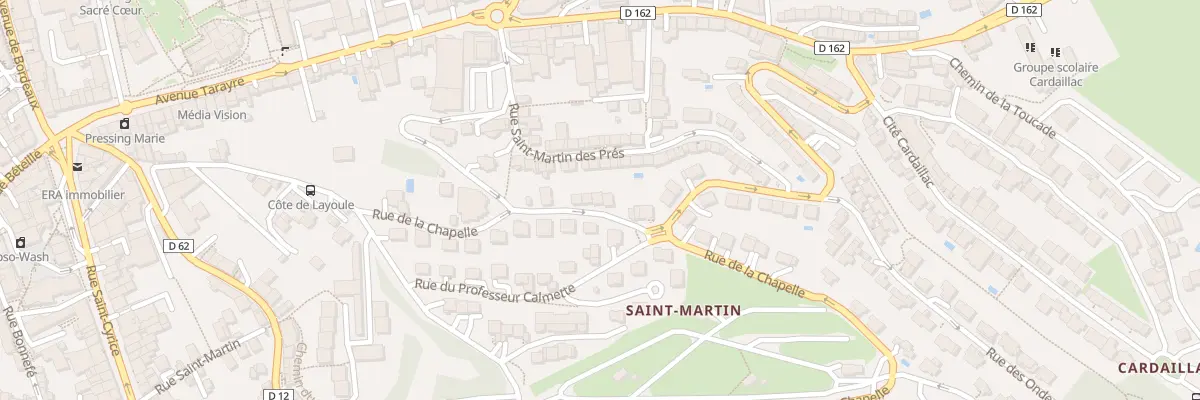 Plan du 25 Rue de la Chapelle à Rodez