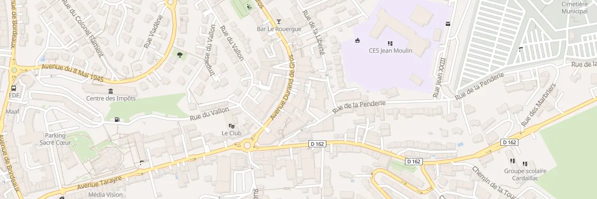 Plan du 10 Av Durand de Gros à Rodez