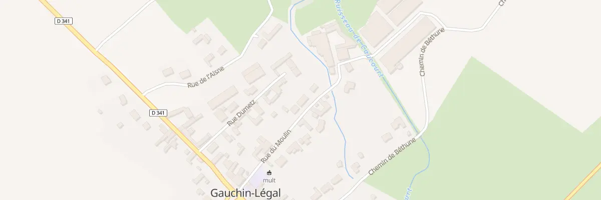 Plan du 175 Rue du Moulin à Gauchin-Légal