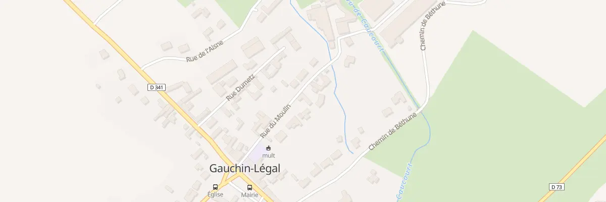 Plan du 136 Rue du Moulin à Gauchin-Légal