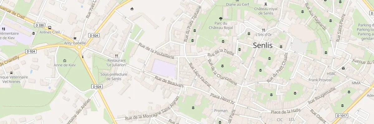 Plan du 23 Rue Léon Fautrat à Senlis