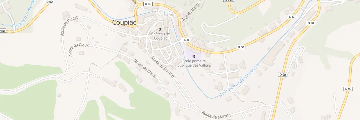 Plan du 8 Pl du Valat à Coupiac