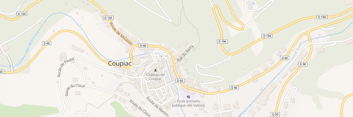 Plan du 5 Av Raymond Bel à Coupiac