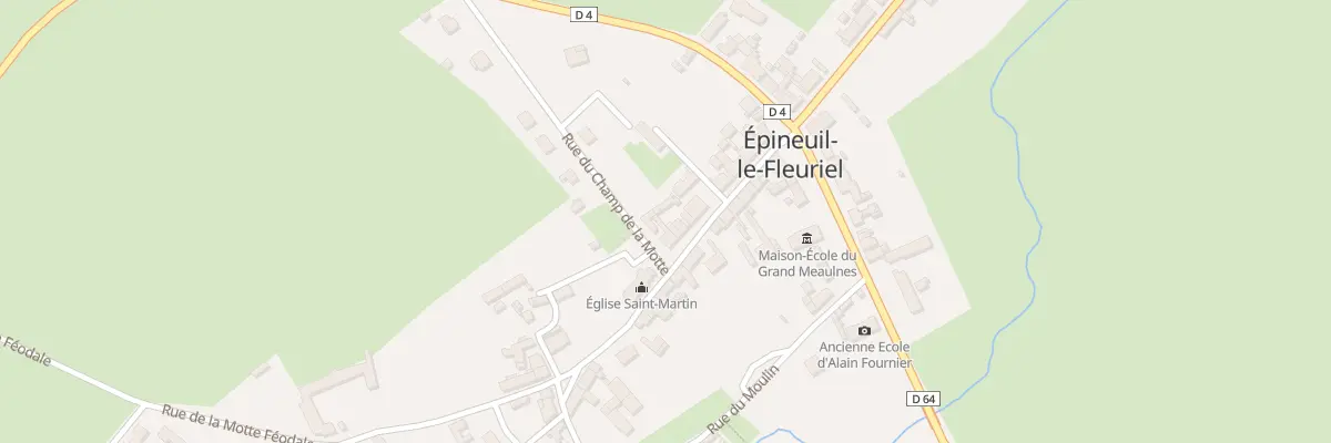 Plan du 16 Rue Grand Rue à Épineuil-le-Fleuriel