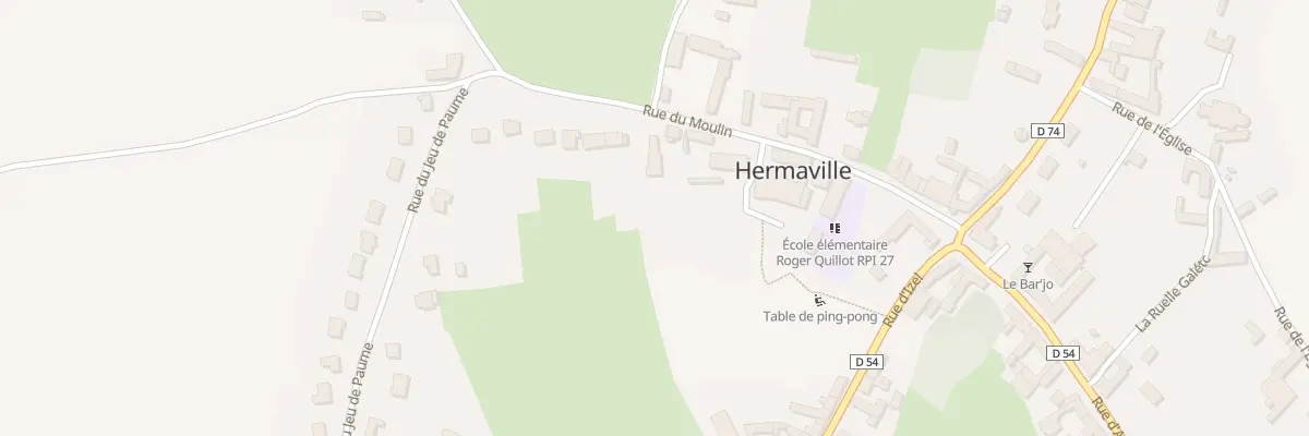 Plan du 13 Rue du Moulin à Hermaville