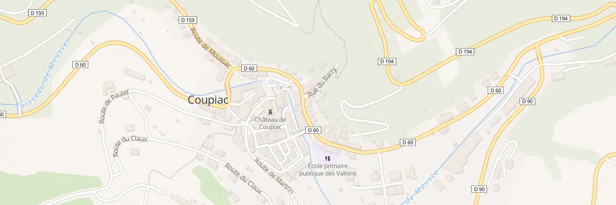Plan du 9 Av Raymond Bel à Coupiac
