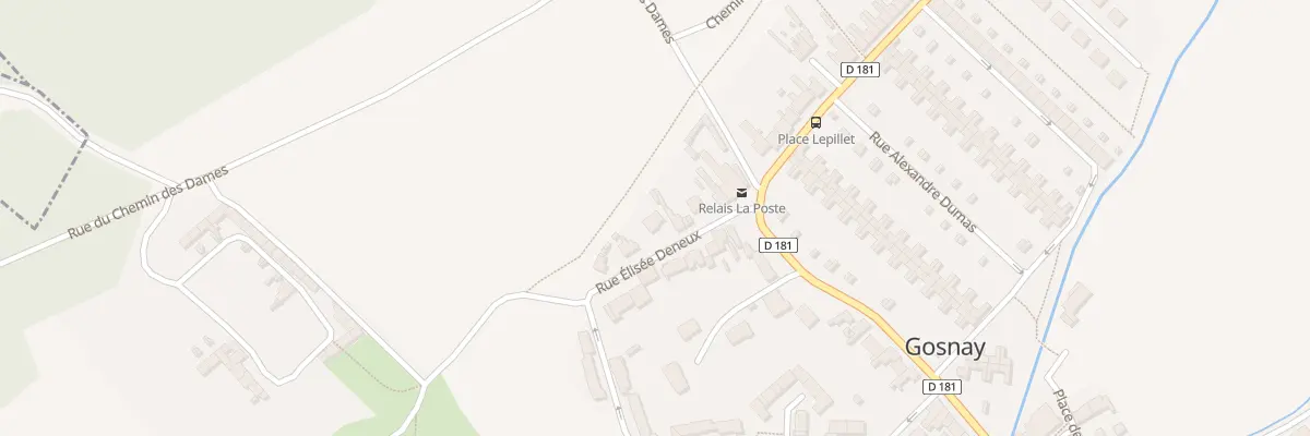 Plan du 3B Rue Elisée Deneux à Gosnay