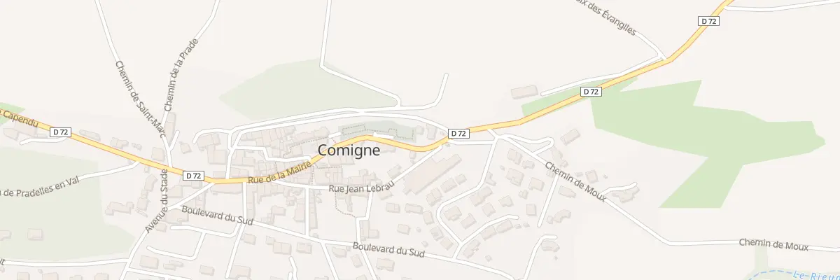 Plan du 2 Rte de Douzens à Comigne