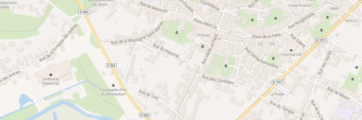 Plan du 28 Rue du Heaume à Senlis