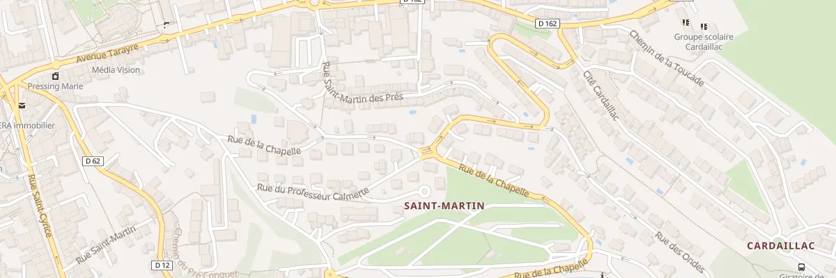 Plan du 33 Rue de la Chapelle à Rodez
