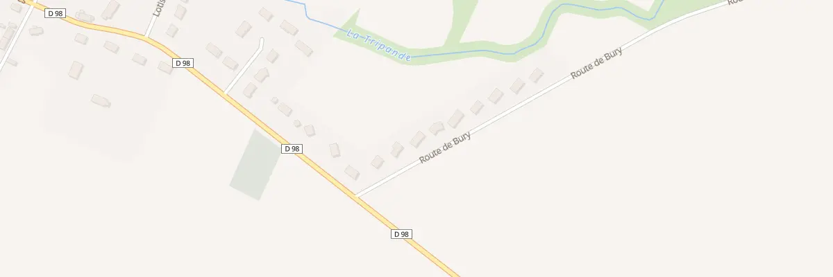 Plan du 5 Bury à Nohant-en-Goût