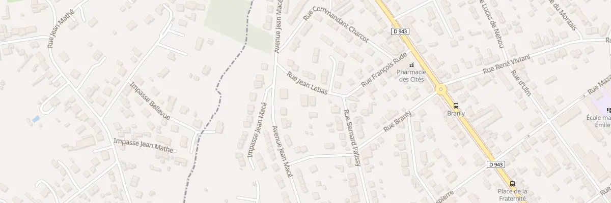 Plan du 5 Rue Jean Lebas à Montluçon