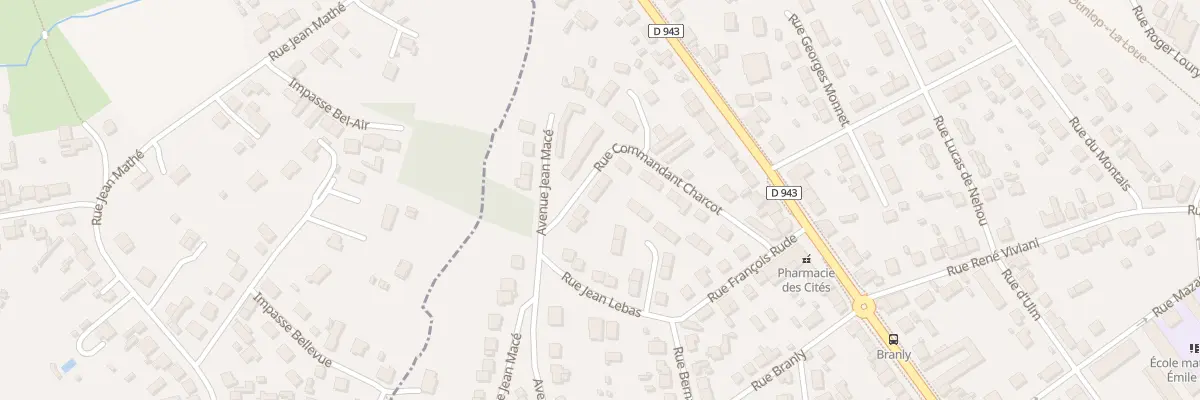 Plan du 23 Rue du Commandant Charcot à Montluçon