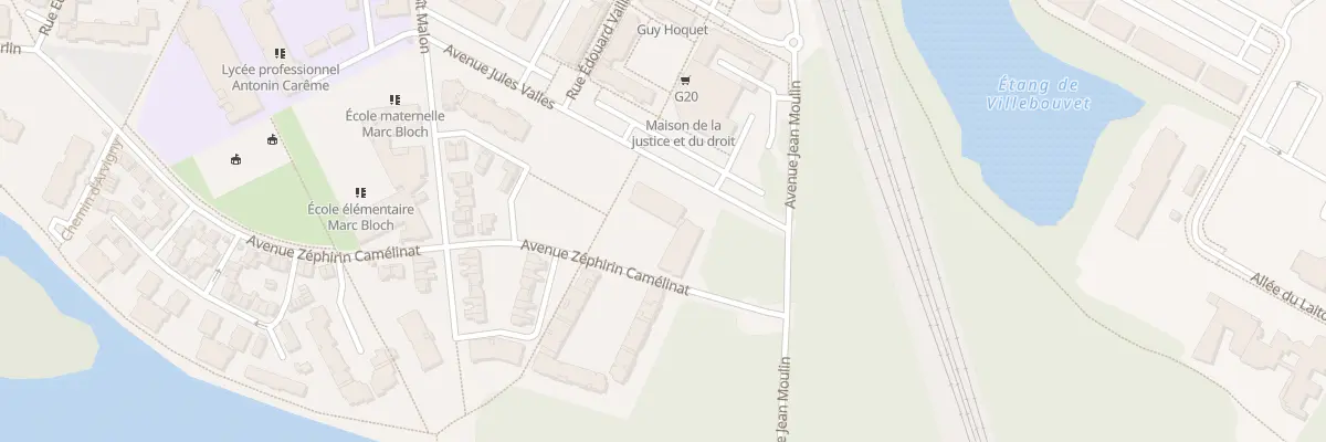 Plan du 2 Av Jules Vallès à Savigny-le-Temple