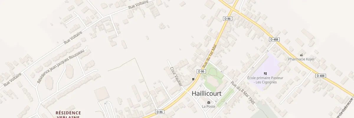 Plan du 14 Cour Vauthier à Haillicourt