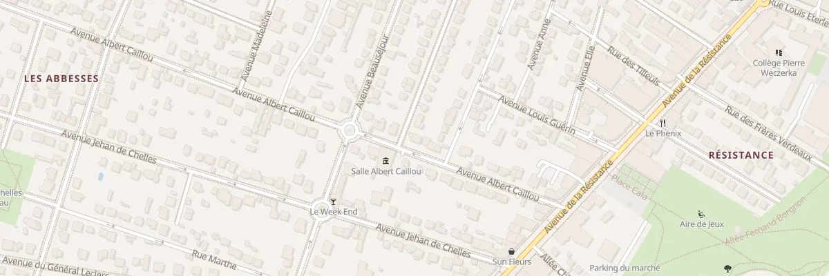 Plan du 22 Av Albert Caillou à Chelles