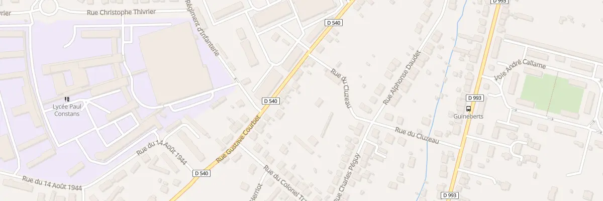 Plan du 75 Rue Gustave Courbet à Montluçon