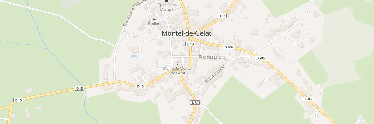 Plan du 10 Rue de la Mairie à Montel-de-Gelat