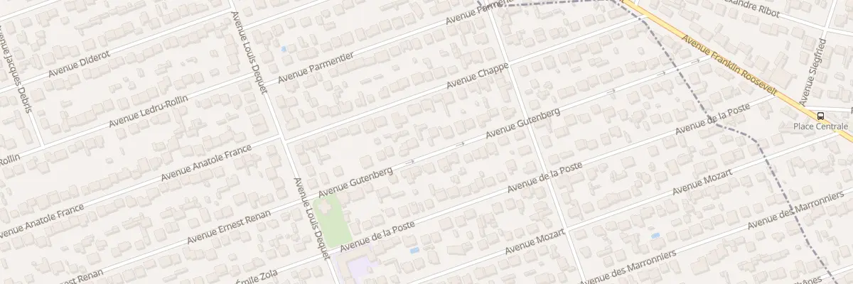 Plan du 19 Av Gutenberg à Tremblay-en-France