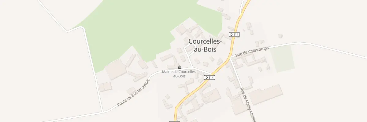 Plan du 2 Rue de l’Église à Courcelles-au-Bois