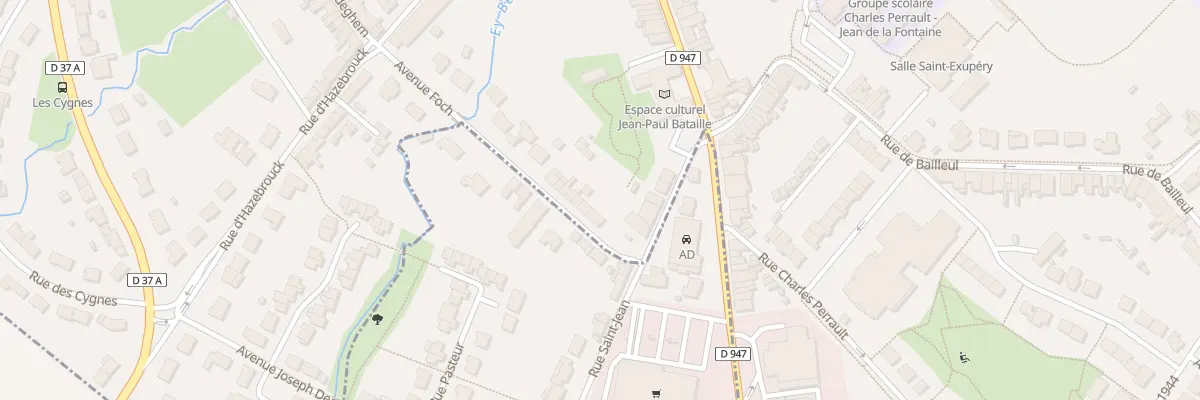 Plan du 13 Av du Marechal Foch à Steenvoorde
