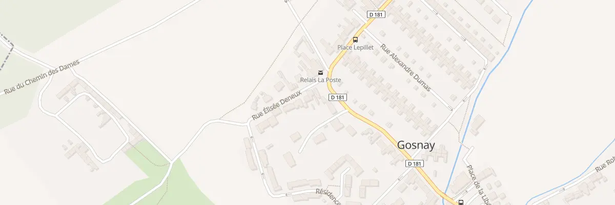 Plan du 6 Rue Elisée Deneux à Gosnay