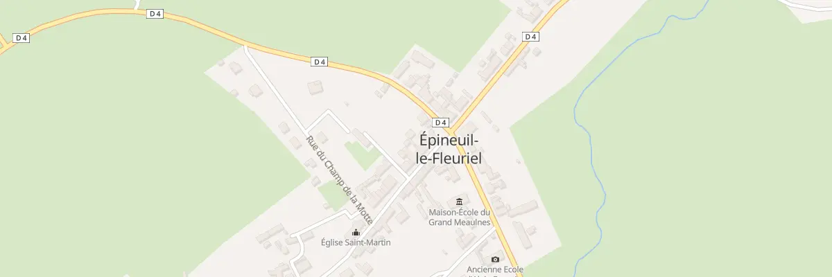 Plan du 4 Rue Grand Rue à Épineuil-le-Fleuriel