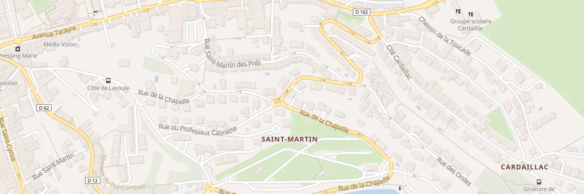 Plan du 35 Rue de la Chapelle à Rodez