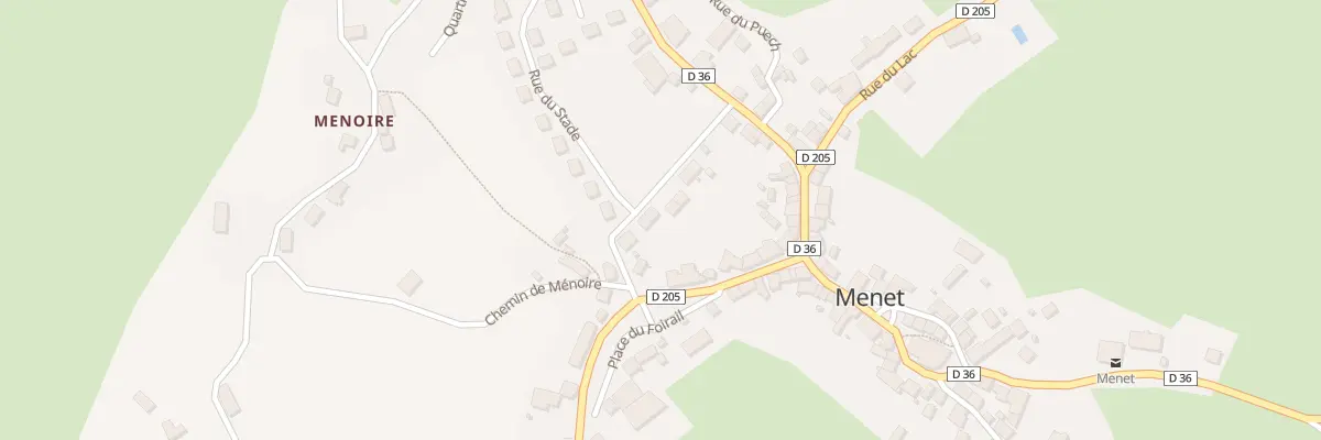Plan du 9 Rue du Stade à Menet