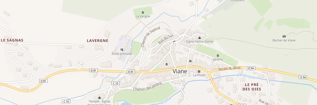 Plan du 9 Rue des Fleurs à Viane