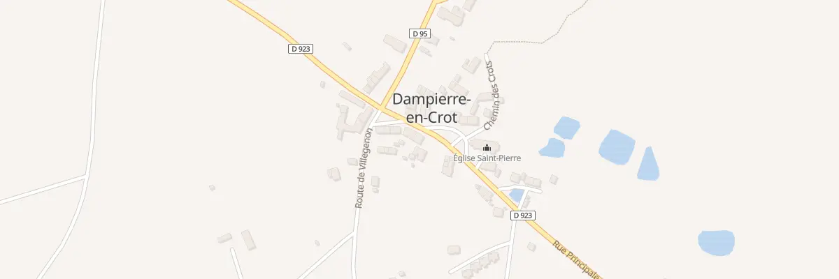 Plan du 11 Rue Principale à Dampierre-en-Crot