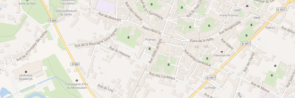 Plan du 8 Sq des Etats-unis à Senlis