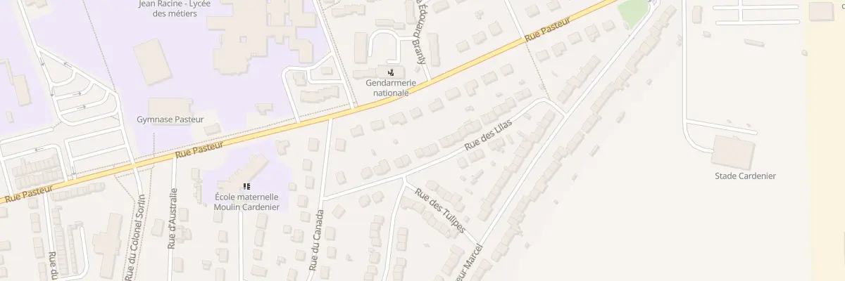 Plan du 176 Rue des Lilas à Montdidier