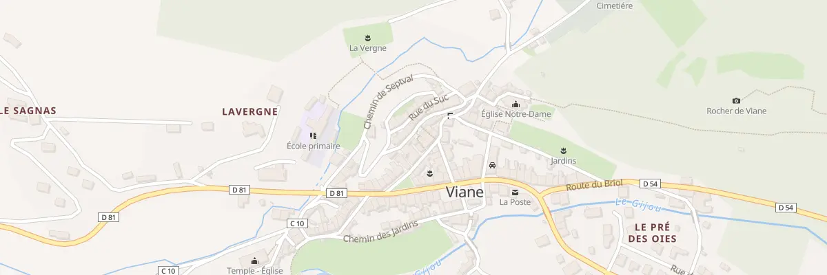 Plan du 7 Rue des Fleurs à Viane