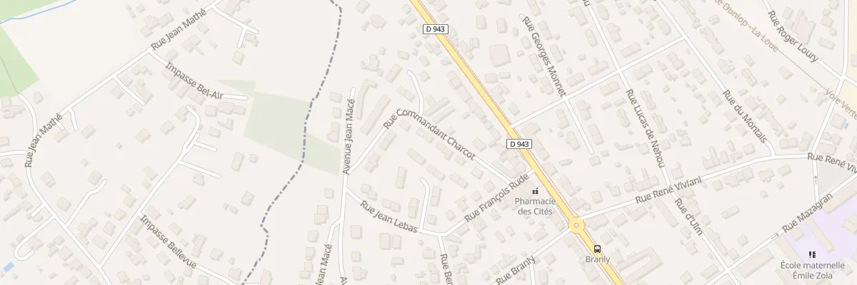 Plan du 15 Rue du Commandant Charcot à Montluçon