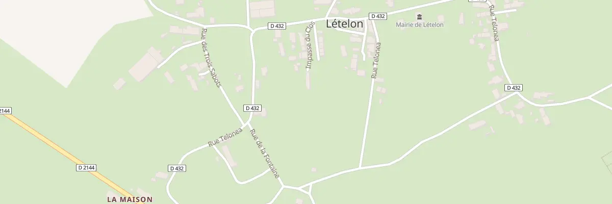 Plan du 5 Imp du Clos à Lételon