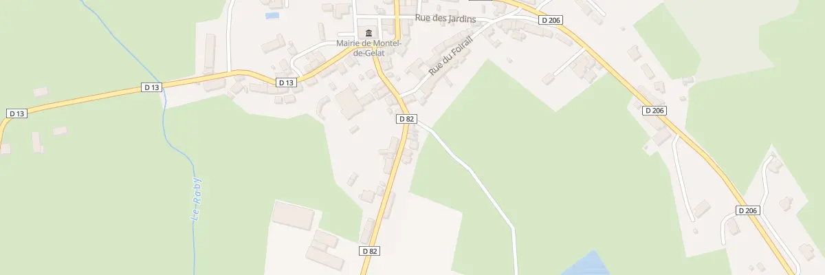 Plan du 13 Rue de la Vendée à Montel-de-Gelat