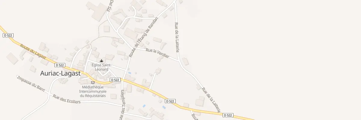 Plan du 5070 Auriac Lagast à Auriac-Lagast
