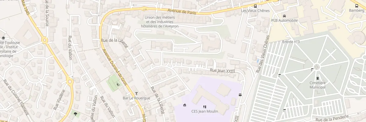 Plan du 21 Rue Jean 23 à Rodez