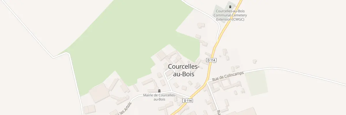 Plan du 1 Rue de l’Église à Courcelles-au-Bois