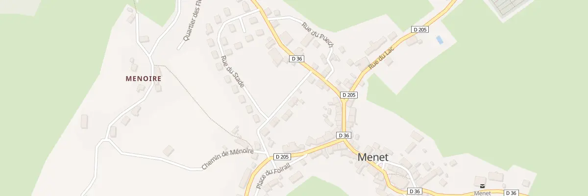 Plan du 1 Rue du Stade à Menet