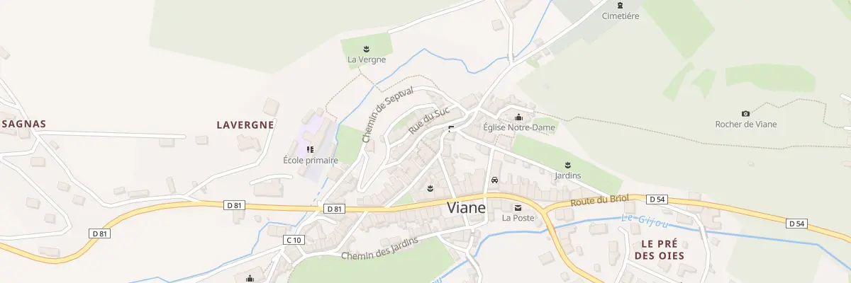 Plan du 5 Rue des Fleurs à Viane