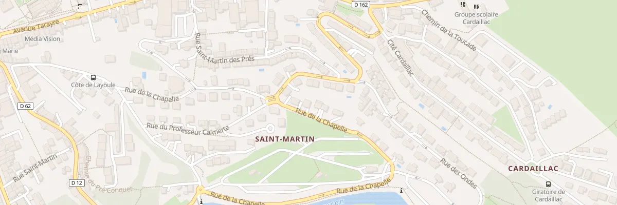 Plan du 39 Rue de la Chapelle à Rodez