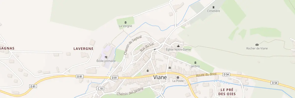 Plan du 8 Rue des Fleurs à Viane