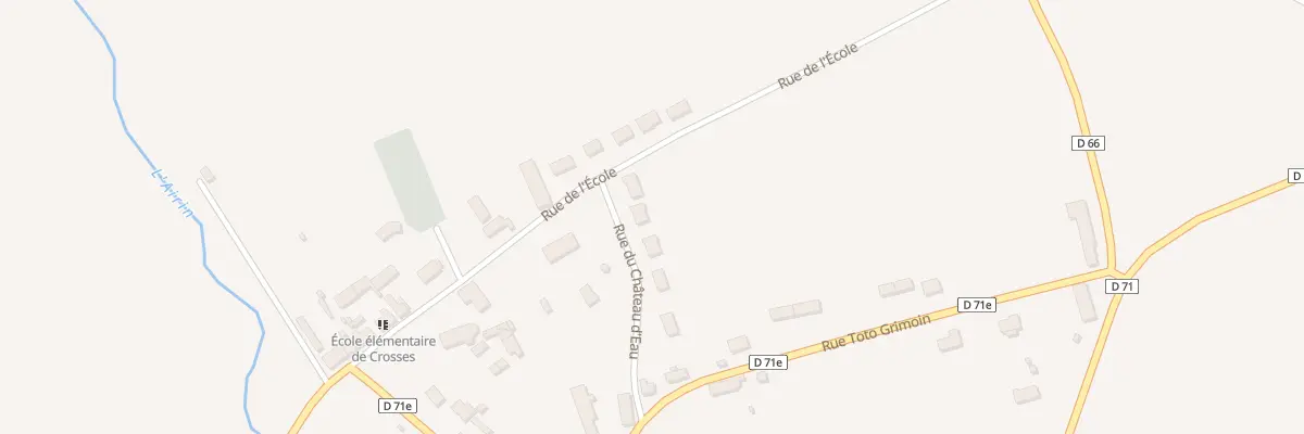 Plan du 3 Rue du Chateau d’Eau à Crosses