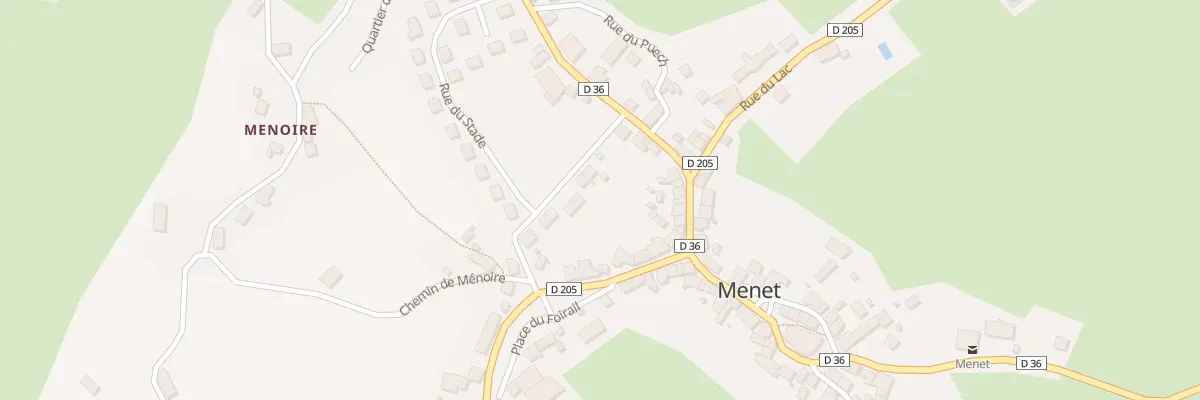 Plan du 3 Rue du Stade à Menet